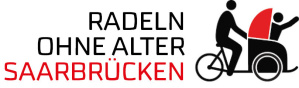 Logo Radeln ohne Alter rot schwarz Rikscha
