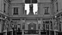 Blick auf eine historische Einkaufspassage