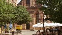 Blick auf die Basilika St. Johann 