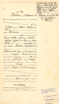 Geburtsregister des Standesamtes Dudweiler von 1914 Historisches, handgeschriebenes Dokument aus dem Jahr 1914