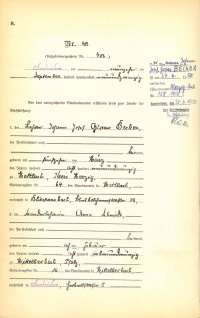 Historisches, handgeschriebenes Dokument aus dem Jahr 1929