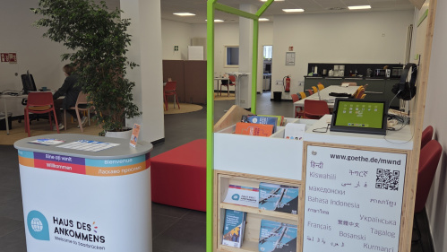 Infohaus des Goethe-Instituts im Haus des Ankommens