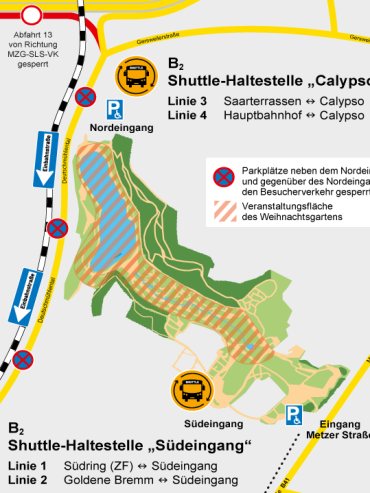 Verkehrslage Weihnachtsgarten Image