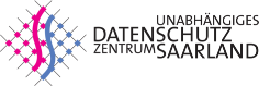 Logo des Unabhängigen Datenschutzzentrums Saarland mit stilisierten rosa und blauen Linien und Punkten auf der linken Seite und dem Namen der Organisation in deutscher Sprache auf der rechten Seite. Logo des Unabhängigen Datenschutzzentrums Saarland mit stilisierten rosa und blauen Linien und Punkten auf der linken Seite und dem Namen der Organisation in deutscher Sprache auf der rechten Seite.