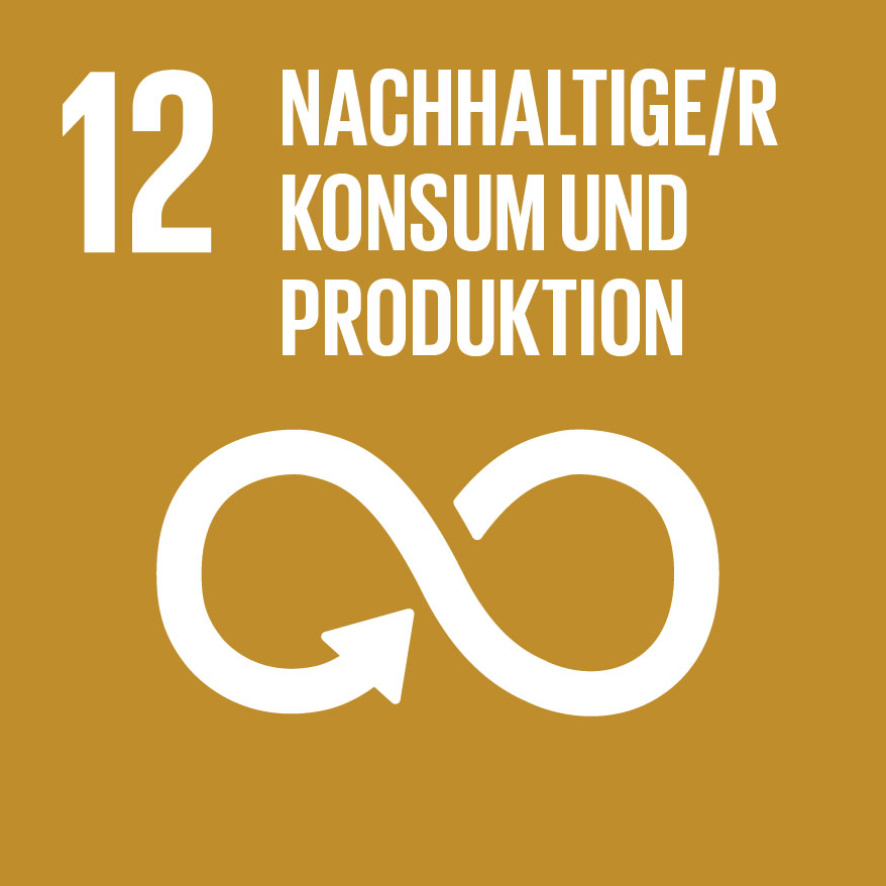 Symbol für Nachhaltigkeitsziel 12: Nachhaltige Konsum- und Produktionsmuster Symbol für Nachhaltigkeitsziel 12: Nachhaltige Konsum- und Produktionsmuster