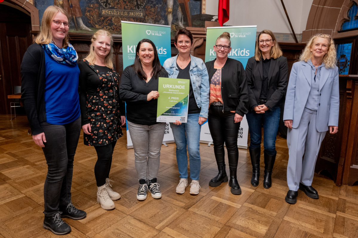 Klimakids 2025 Teilnehmer Platz 4 - KITA Malstatt Gruppenfoto Preisträger Platz 4 - KITA Malstatt