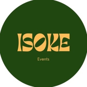 Grüner Kreis mit gelbem Schriftzug in weißem Quadrat Grüner Kreis mit gelbem Schriftzug in weißem Quadrat