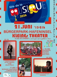 Plakat Hafeninsel Bürgerpark zur Fête